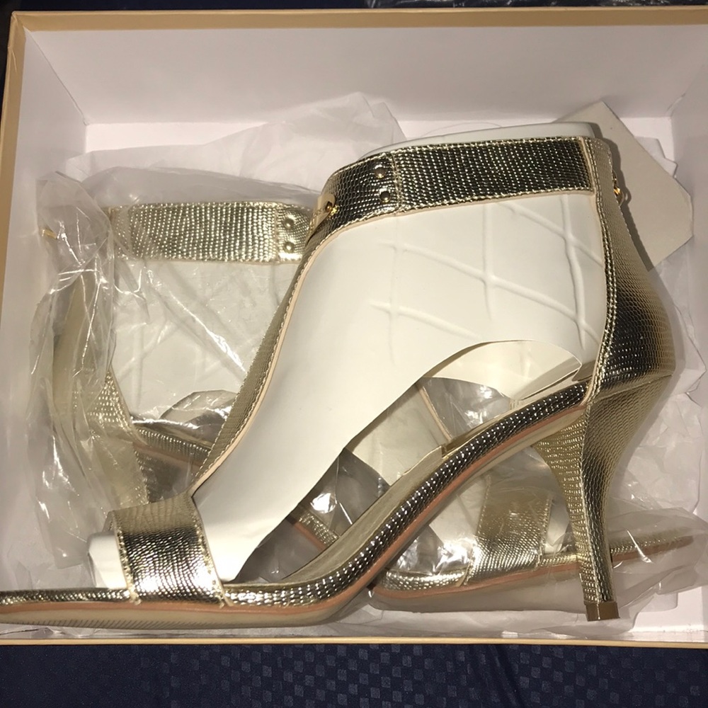 Gold Micheal Kors heels